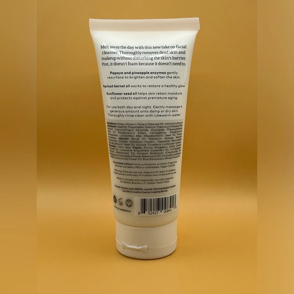 Onekind - Clean Slate Gentle Cleansing Cream - Tropical Fruit Enzymes - Picture 2 of 2